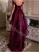 Sexy Off shoulder High-low A-line Prom Dresses,PDS0874
