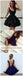 Cheap Short Simple V Neck Black Homecoming Dresses Online,BDY0301