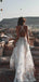 V-neck Ivory Lace Beach Wedding Dresses.Cheap Wedding Dresses, WDY0279