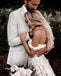 Romantic Off-The-Shoulder Lace Appliqued Long Cheap Wedding Dresses, WDS0046