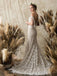 Off-the-Shoulder White Lace Beach Wedding Dresses.Cheap Wedding Dresses, WDY0281