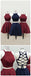 Simple Two Pieces Halter Burgundy Cheap Short Homecoming Dresses 2018, BDY0338