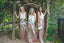 Two Piece Spaghetti Straps Bridesmaid Dresses, Shinning Gold Rose Bridesmaid Dresses,Cheap Bridesmaid Dresses,WGY0266