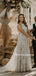 Halter A-line Lace Tulle Lace Up Back With Train Wedding Dresses. WDS0114