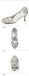 Popular Sparkly Crystal High Heels Pointed Toe White Wedding Bridal Shoes, SY0130