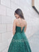 Simple Square Sleeveless A-line Elegant Prom Dresses , PDS0353