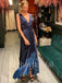 Elegant V-neck Sleeveless A-line Simple Prom Dresses ,PDS0324