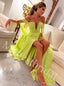 Sexy V-neck Sleeveless Side slit A-line Long Prom Dress,PDS1040