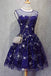 Blue Illusion Unique Cheap Short Homecoming Dresses 2018, BDY0286