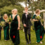 Simple Mermaid Mismatched Velvet Long Bridesmaid Dresses, BDS0153