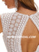 Simple Ivory A-Line Open Back Handmade Lace Wedding Dresses, WDY0187