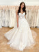 Simple Sweetheart A-line Lace applique Wedding Dresses, WDY0244