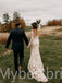 Simple Long sleeves Mermaid Lace applique Wedding Dresses, WDY0228