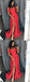 A-Line Off-the-Shoulder Red Elastic Satin Split Prom Dresses,Cheap Prom Dress,PDY0387