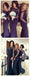 Sexy Long Sleeves Mermaid Lace Wedding Party Dress for Bridesmaids Wedding Guest Dresses, WGY0274
