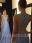 Elegant Sleeveless Strapless A-line Prom Dresses,PDS0572