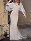 Mermaid  White Sequined Evening Dresses ,Cheap Prom Dresses,PDY0596