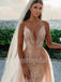 Elegant V-neck  Sleeveless A-line tulle Wedding Dresses, WDY0279