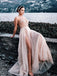 Vintage Sweetheart A-line Sparkly Tulle Side Slit Wedding Dresses, WDY0277