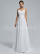 Elegant Spaghetti straps V-neck A-line Lace applique Wedding Dresses, WDY0268