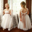 Ivory Lace Tulle A-line Little Girl Dresses,Lovely Flower Girl Dresses, FGY0135