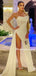 New Arrival Straight Mermaid Side Slit Long Prom Dresses, PDS0148