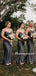 Simple Spaghetti Straps Mermaid Charming Long Bridesmaid Dresses, BDS0169