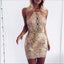 Halter Backless Gold Applique Sparkly Tight Homecoming Dresses 2018, BDY0202