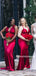 Simple Mismatched Mermaid Soft Satin Long Bridesmaid Dresses, BDS0152