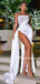 New Arrival Straight Mermaid Side Slit Long Prom Dresses, PDS0148