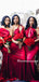 Simple Mismatched Mermaid Soft Satin Long Bridesmaid Dresses, BDS0152