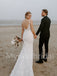 Simple Sexy Square neckline Spaghetti straps Mermaid Lace applique Wedding Dresses, WDY0215