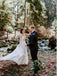 A-line Spaghetti Straps Lace Beach Wedding Dresses,Cheap Wedding Dresses, WDY0293