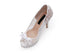 Ivory Lace High Heels Fish Toe Sexy Wedding Bridal Shoes With Tow, SY0119