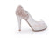 Ivory Lace High Heels Fish Toe Sexy Wedding Bridal Shoes With Tow, SY0119