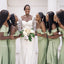 Mismatched Off-shoulder Sweetheart Mermaid Elegant Simple Pretty Long Bridesmaid Dresses,BDS0235