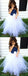A-Line Strapless Navy Blue Tulle Flower Girl Dress,Cheap Flower Girl Dresses ,FGY0220