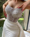Sexy Sweetheart Lace Sequin Mermaid With Train Wedding Dresses Online, WDY0245