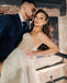 Sparkly Sweetheart Lace A-line Long Cheap Wedding Dresses, WDS0020