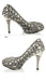 Sparkly Crystal High Heels Pointed Toe Rhinestone Wedding Bridal Shoes, SY0135