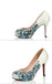 Fashion Handmade Rhinestone High Heels Pointed Toe Crystal Wedding Bridal Shoes, SY0105