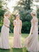 One Shoulder Chiffon Long Cheap Stunning Bridesmaid Dresses Online, WG273