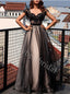 Elegant V-neck Cap sleeves A-line Prom Dresses,PDS0807