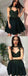 A-line Spaghetti Straps Dark Green Lace Homecoming ,Short Prom Dresses,BDY0345