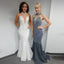 Luxury Pearl Sexy See Through Long Mermaid Tulle Prom Dresses, BG0298