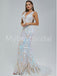 Elegant V-neck Sleeveless Mermaid Prom Dresses, PDS0508