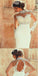 High Neckline Sheath Wedding Dresses With Beaded Lace Appliques, Dresses For Wedding Party ,WDY0162