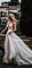 Popular V-ncek Open Back A-line Simple Wedding Dresses. WDS0100