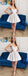 A-Line Straps Short Ivory Satin Homecoming Dress,Short Prom Dresses,BDY0336