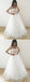 Simple A_Line Strapless White Tulle  Lace Wedding Party Dresses With Belt, WDY0152